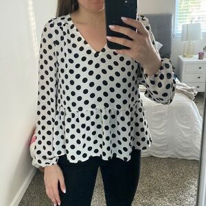 Loft peplum blouse women’s